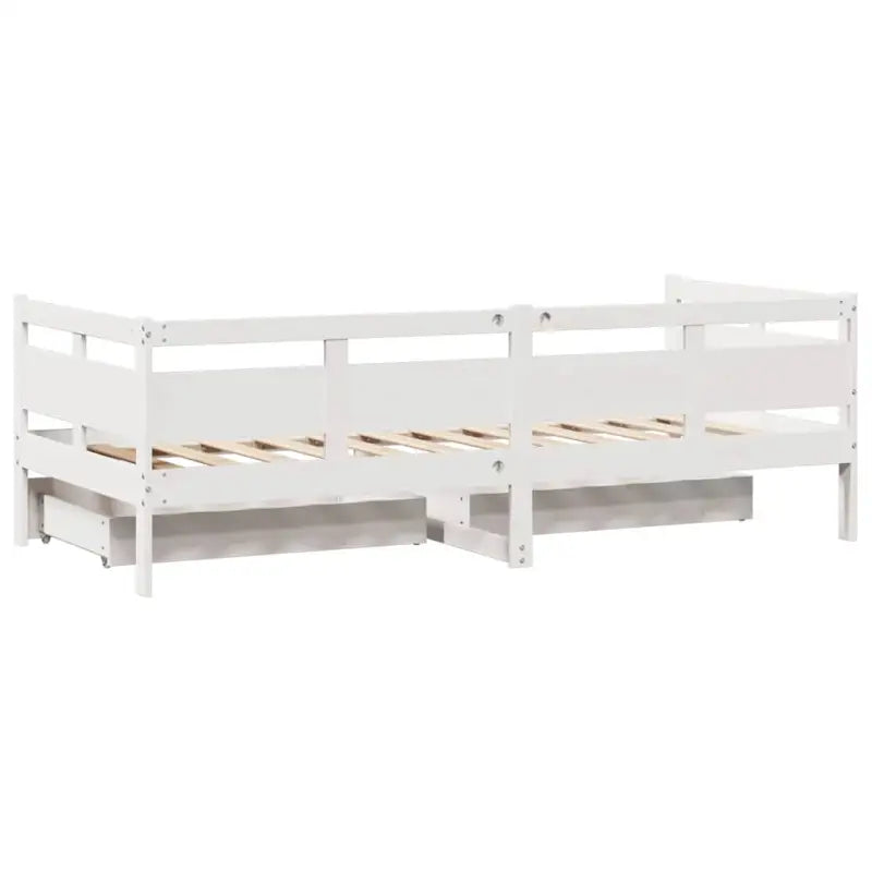 2-in-1 Slaapbank met lades in massief grenenhout met rustieke charme - Bedden & bedframes