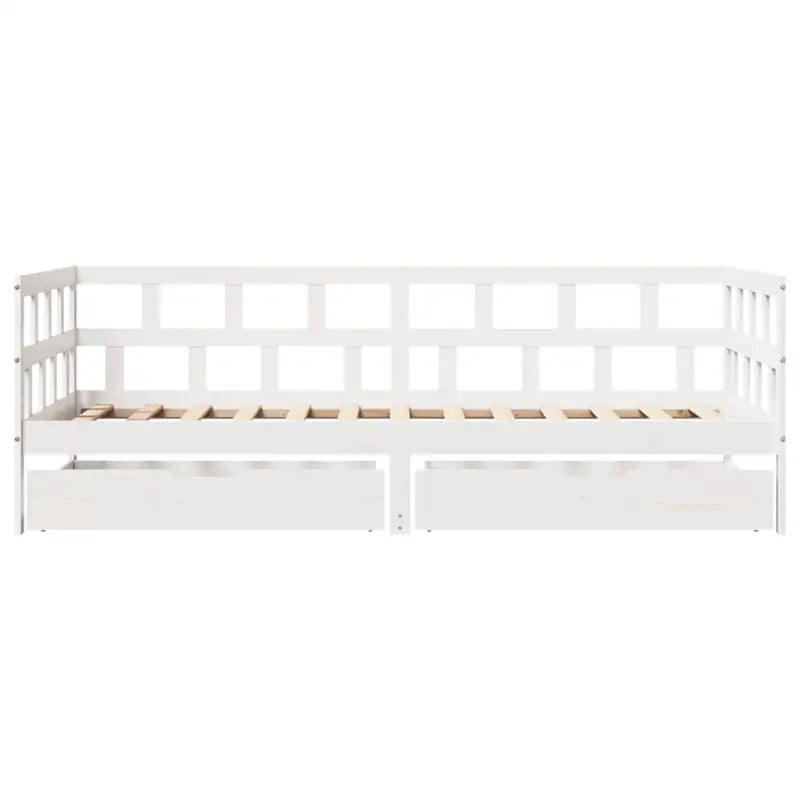 2-in-1 slaapbank met lades in massief grenenhout voor rustieke charme - Bedden & bedframes