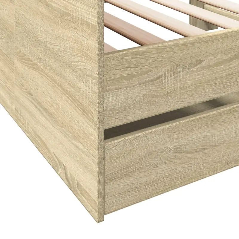 2-in-1 slaapbank van bewerkt hout met lades inclusief levering bevat - Bedden & bedframes