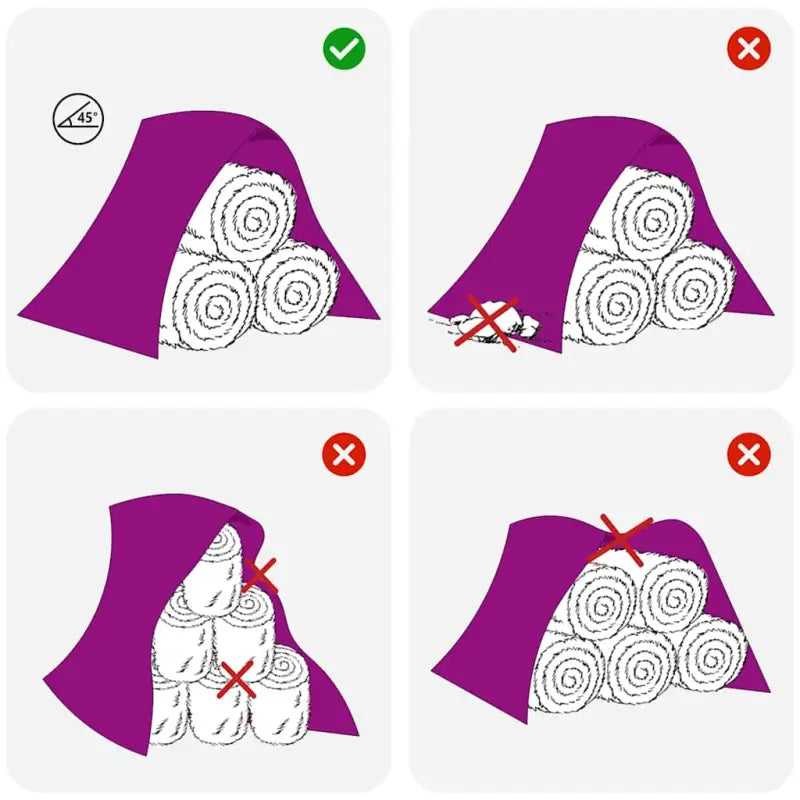 Afdekdoek voor hooi en stro van polypropyleen niet-geweven stof - Afdekdoeken