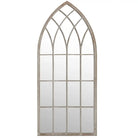 Antieke buitenspiegel van ijzer met roestlook - Spiegels