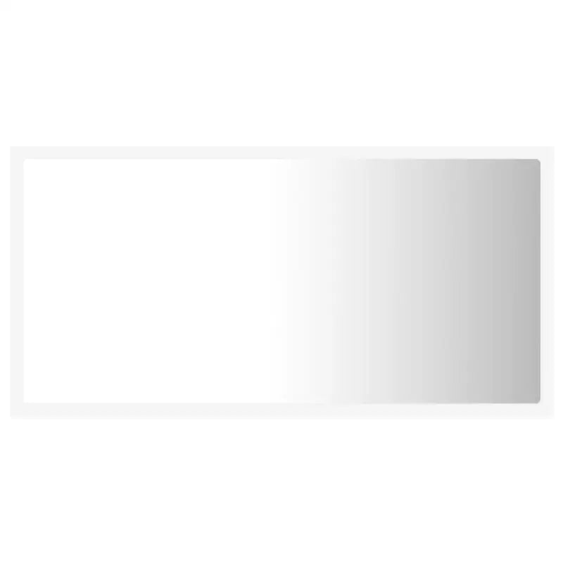 Badekamerkaptafel met LED-spiegel van bewerkt hout en acryl - Badkamerkaptafels