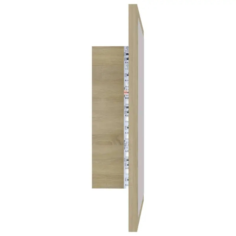 Badkamerkaptafels met LED-spiegel van bewerkt hout en acryl - Badkamerkaptafels