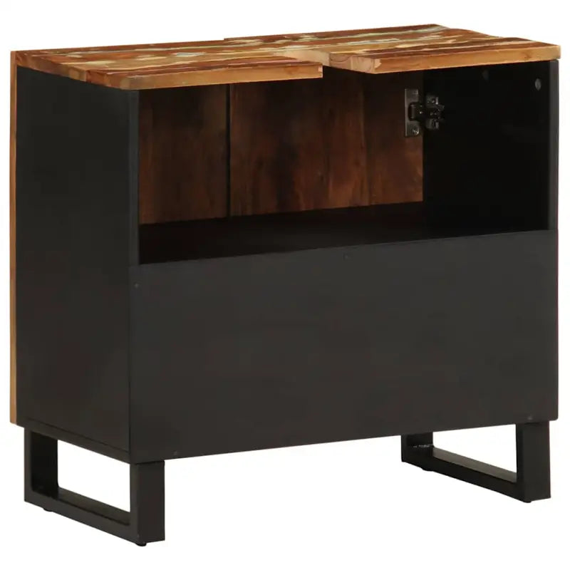 Badkamermeubelset met massief gerecycled hout voor opbergruimte - Badkamermeubelsets