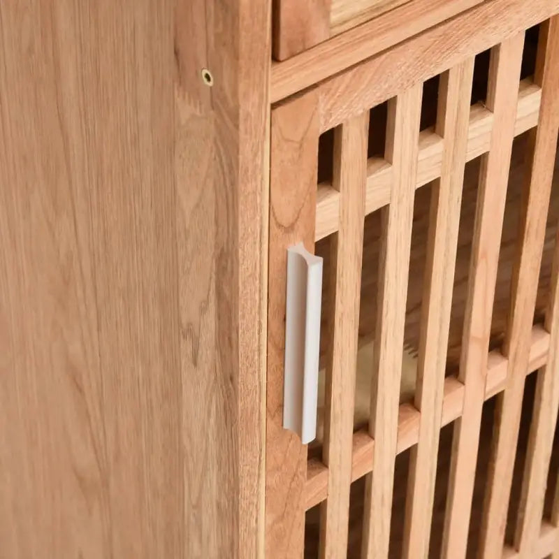 Badkamermeubelset met massief walnotenhout en staande kast - Badkamermeubelsets