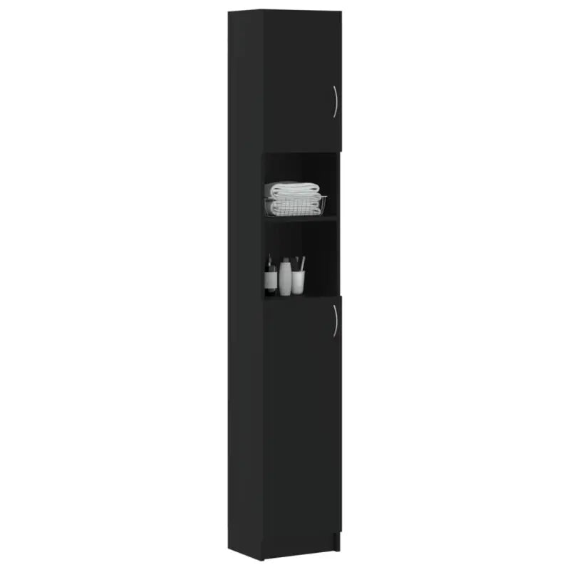 Badkamermeubelsets met bewerkt hout en open schappen voor extra opbergruimte - Badkamermeubelsets