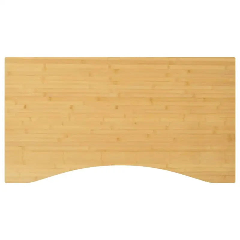 Bamboe bureaublad met gebogen rand en gelakte afwerking - 100 x 60 x 2.5 cm / Gebogen - Onderdelen en accessoires