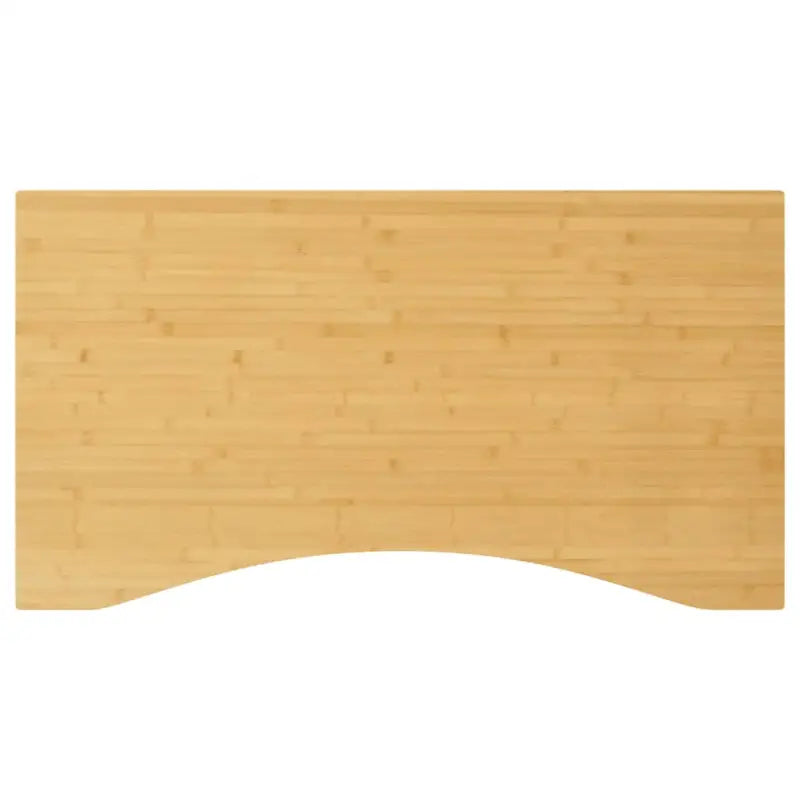 Bamboe bureaublad met gebogen rand en gelakte afwerking - 110 x 60 x 4 cm / Gebogen - Onderdelen en accessoires