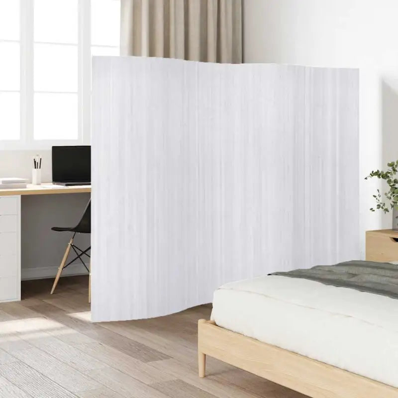 Bamboe scheidingswand voor privacy en natuurlijke stijl - Wit / 250 x 165 cm - Kamerschermen