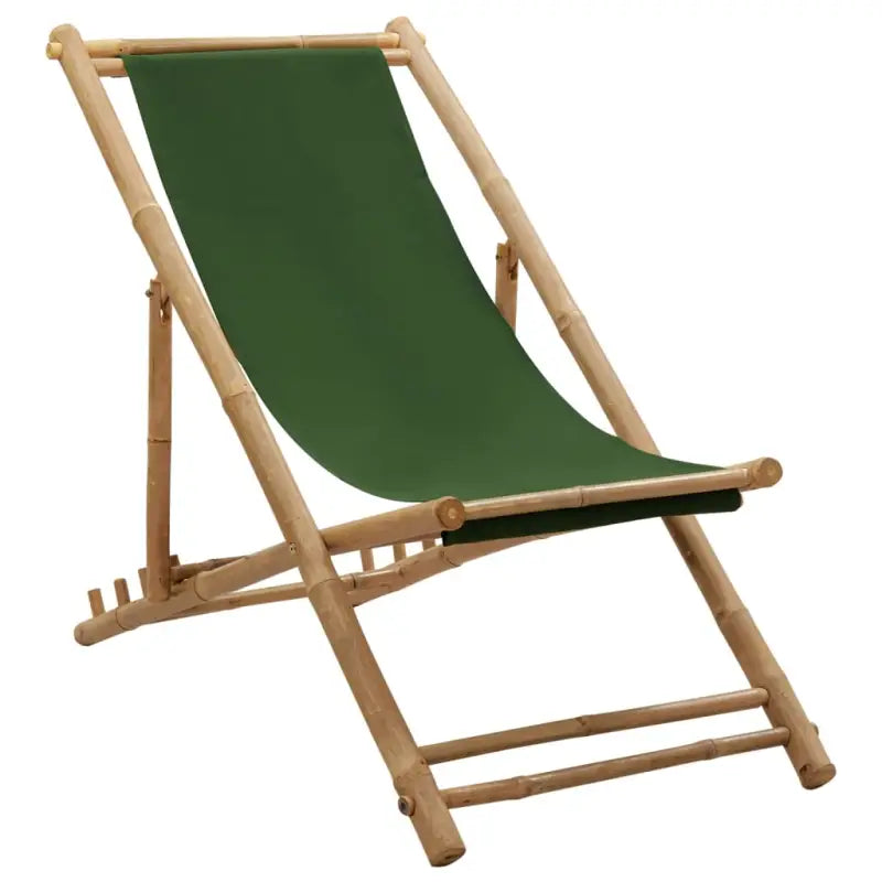 Bamboe tuinstoel voor tuin strand of camping - Groen / 1 - Tuinstoelen