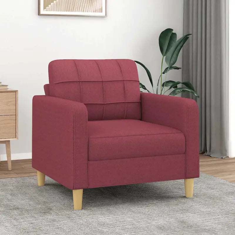 Banken fauteuil voor ontspannen en gezellige momenten - Wijnrood / 60 cm - Banken