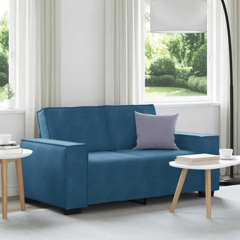 Banken met brede armleuningen voor gezelligheid en stijl in huis - Blauw / 120 cm - Banken
