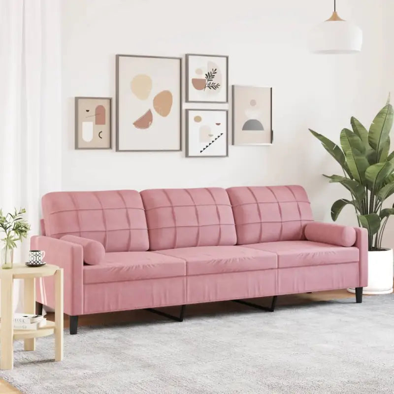 Banken met comfortabel materiaal vulling voor gezellige momenten - Roze / 210 cm - Banken