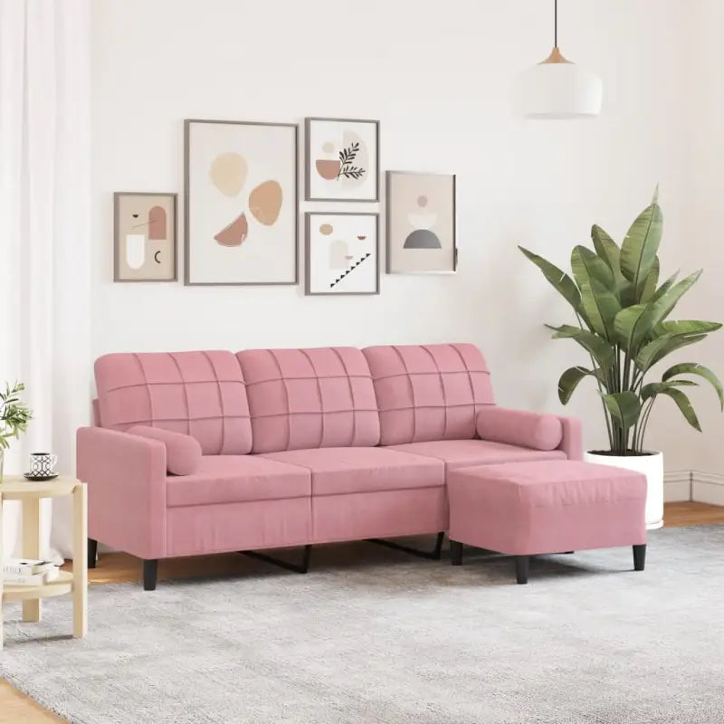 Banken met comfortabele materiaal vulling voor gezellige momenten - Roze / 180 cm - Banken