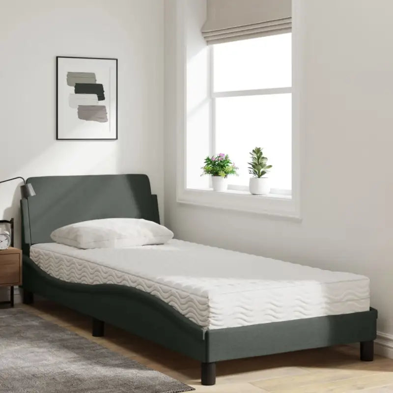Bed met multiplex lattenbodem en 22D PU-schuim matras voor optimale slaap - Bedden & bedframes