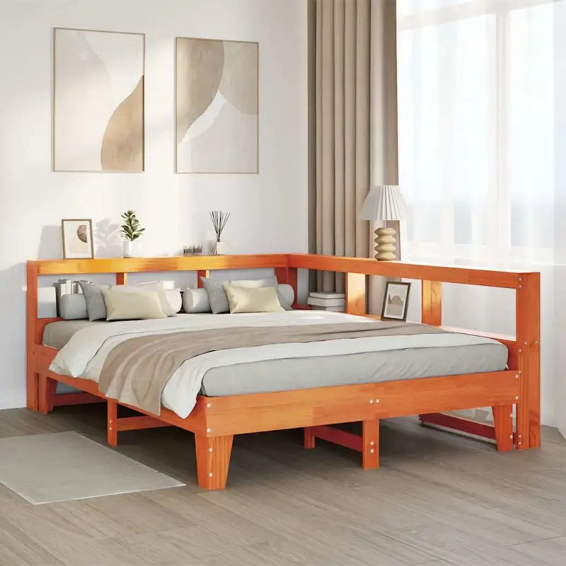 Bedden en bedframes met massief grenenhout en mooie totale afmetingen - Bedden & bedframes
