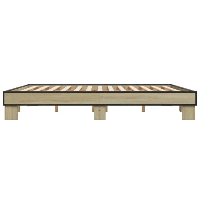Bedframe met multiplex lattenbodem van bewerkt hout voor stevige slaap - Bedden & bedframes