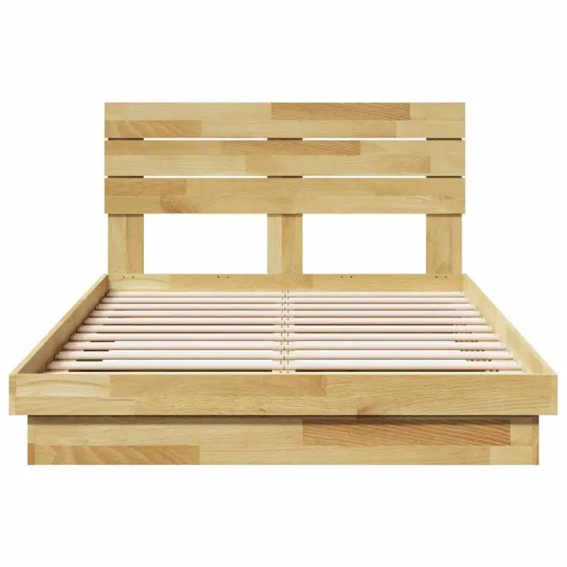 Bedframe van massief eikenhout voor een stabiele en stijlvolle slaapkamer - Bedden & bedframes