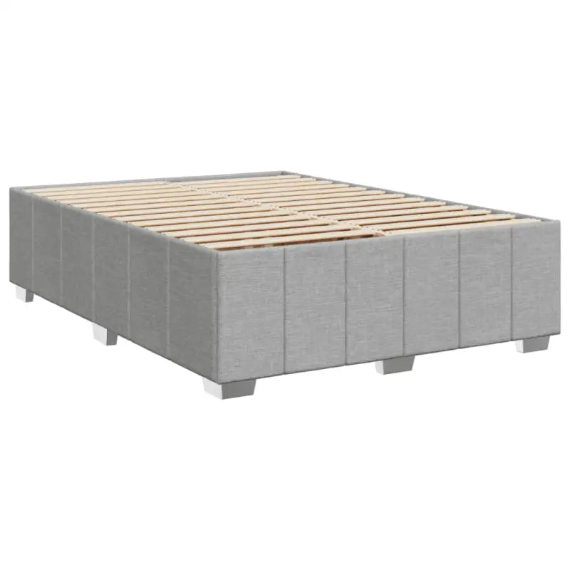 Bedframe van massief grenenhout met ademend vermogen en zacht polyesterweefsel - Bedden & bedframes