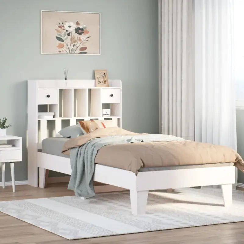 Bedframe van massief grenenhout met extra opbergruimte - Bedden & bedframes