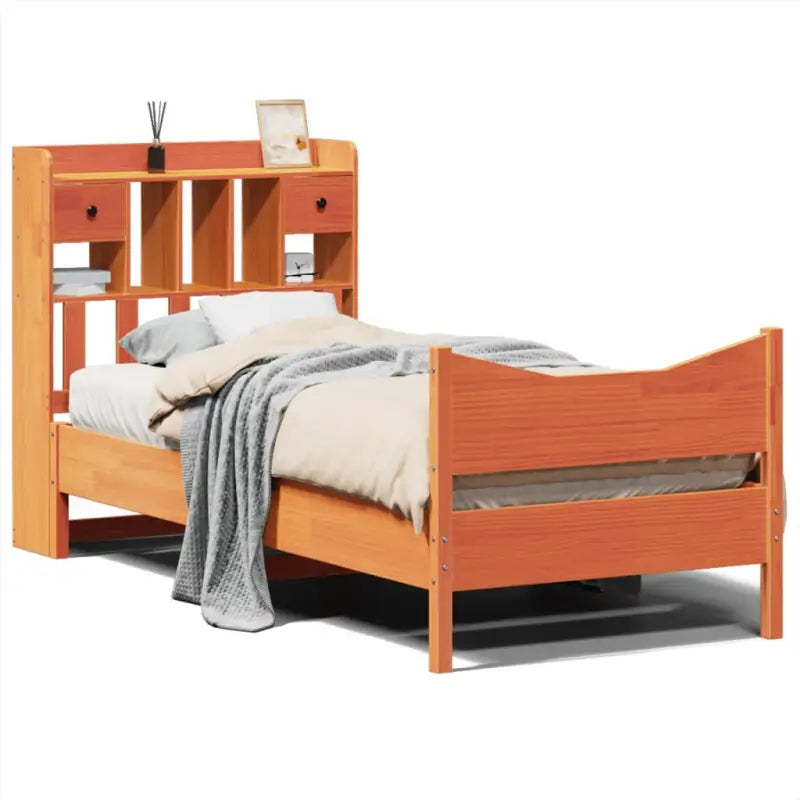 Bedframe van massief grenenhout met extra opbergruimte - Bedden & bedframes