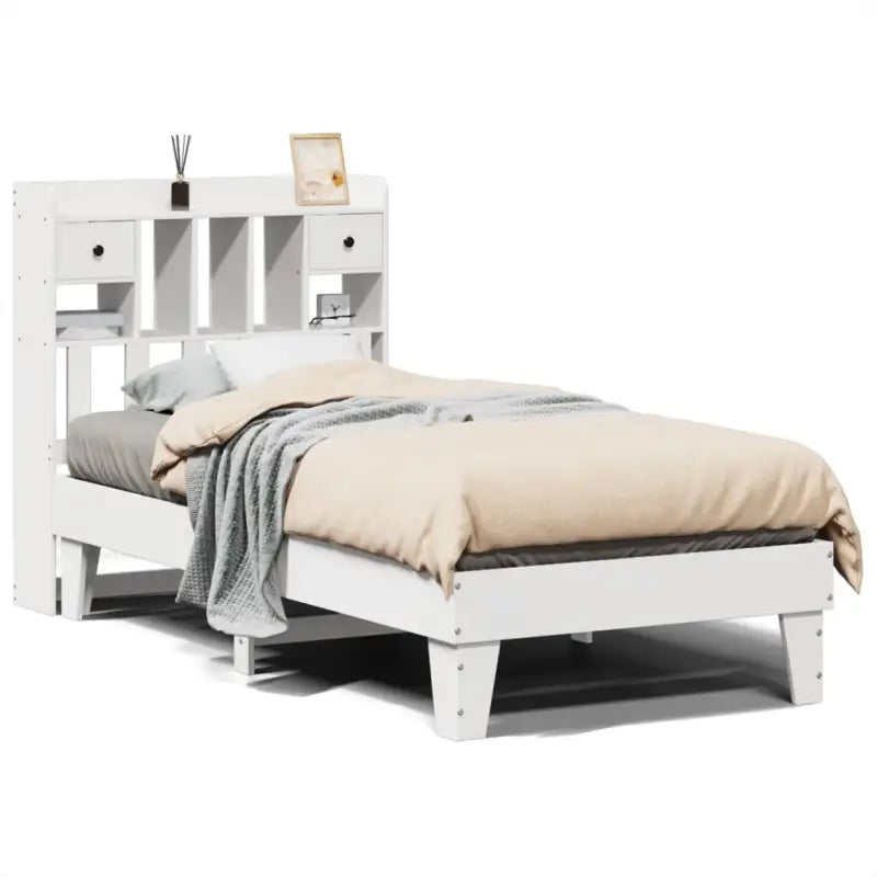Bedframe van massief grenenhout met extra opbergruimte - Bedden & bedframes