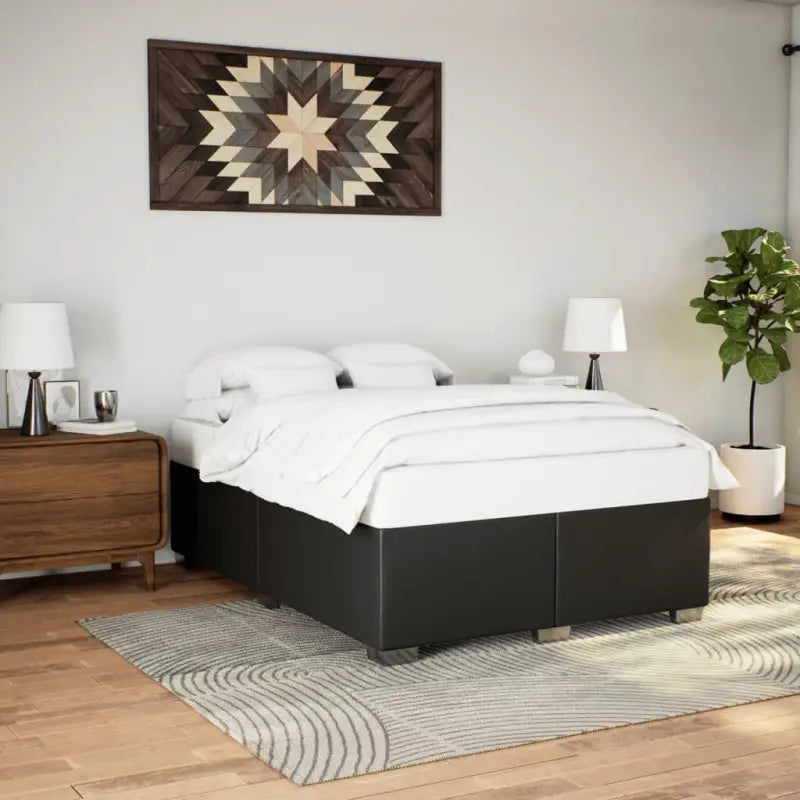 Bedframe van massief Grenenhout voor een duurzame en stijlvolle slaapkamer - Zwart / 140 x 200 cm - Bedden & bedframes