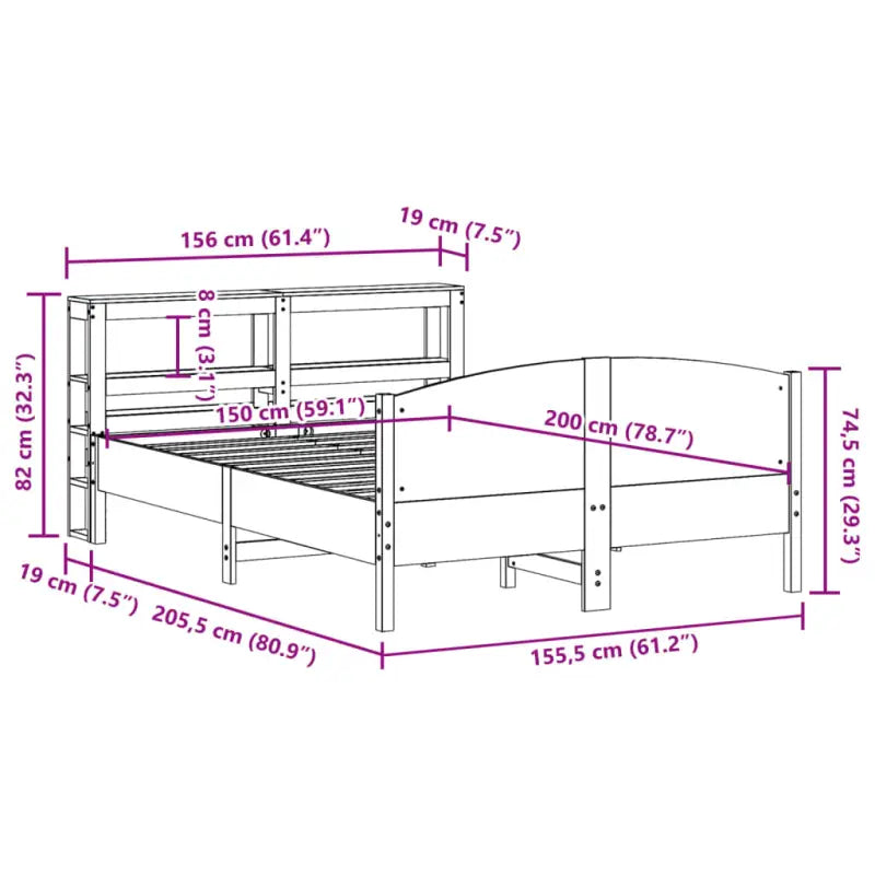 Bedframe van massief grenenhout voor een stabiele en duurzame slaapkamer - Bedden & bedframes