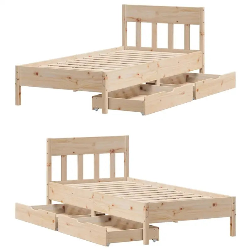 Bedframe van massief grenenhout voor een stabiele en duurzame slaapkamer - Bedden & bedframes