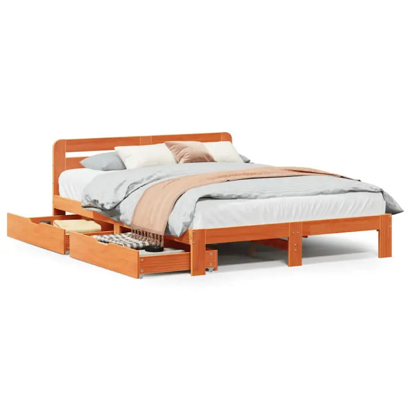 Bedframe van massief grenenhout voor een stabiele nachtrust - Bedden & bedframes