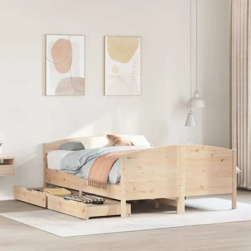 Bedframe van massief grenenhout voor een stabiele nachtrust - Bedden & bedframes