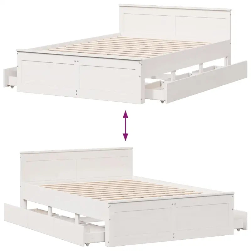 Bedframe van massief grenenhout voor een stabiele nachtrust - Bedden & bedframes