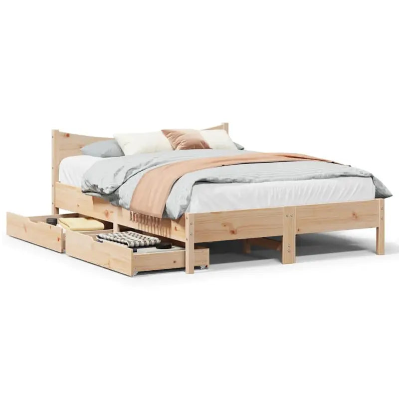 Bedframe van massief grenenhout voor een stabiele nachtrust - Bedden & bedframes