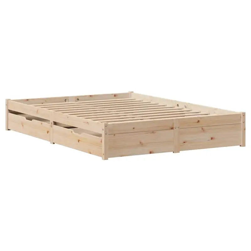 Bedframe van massief grenenhout voor een stabiele slaapbasis - Bedden & bedframes