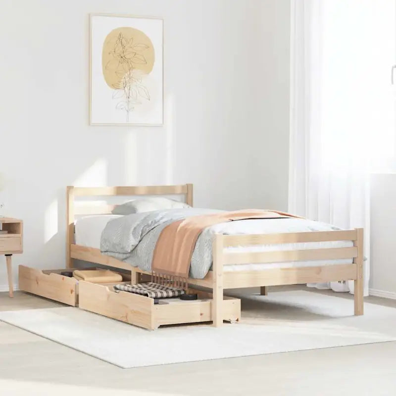 Bedframe van massief grenenhout voor een stabiele slaapplek - Bedden & bedframes