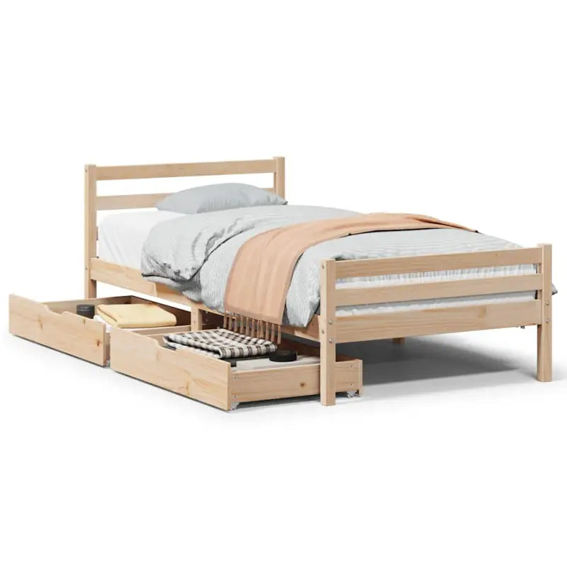 Bedframe van massief grenenhout voor een stabiele slaapplek - Bedden & bedframes