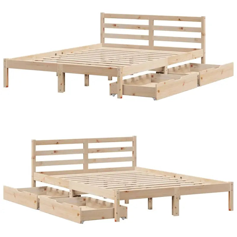 Bedframe van massief grenenhout voor een stevige en duurzame slaapkamer - Bedden & bedframes