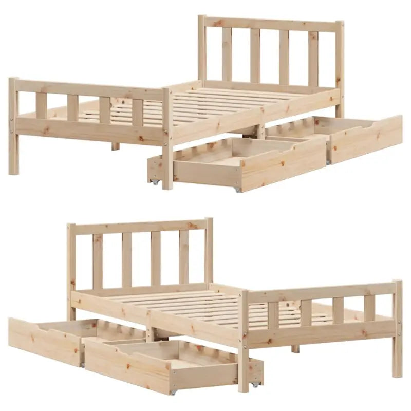 Bedframe van massief grenenhout voor een stevige en duurzame slaapplek - Bedden & bedframes
