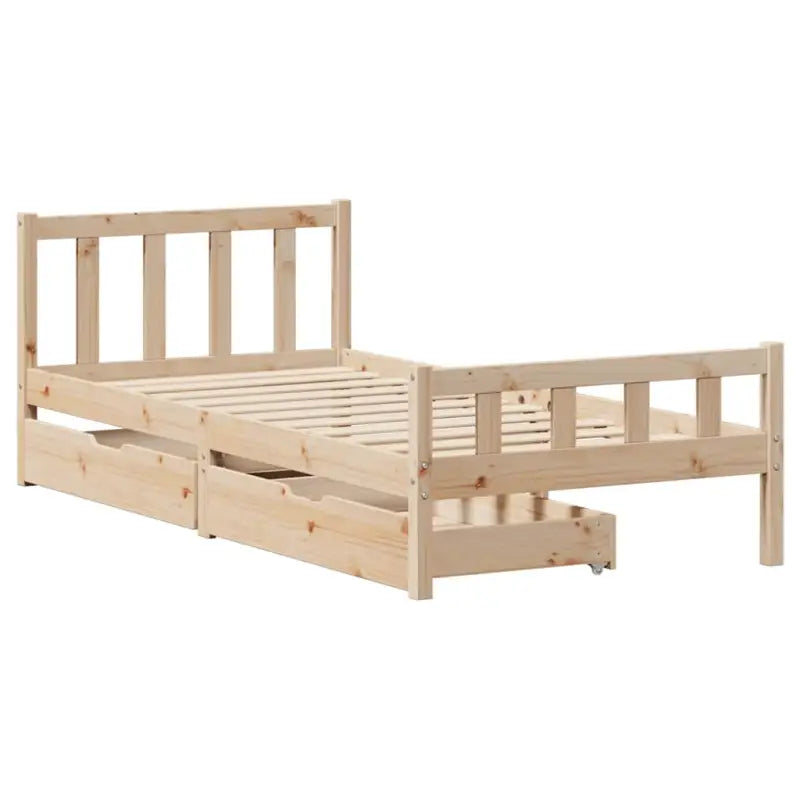 Bedframe van massief grenenhout voor een stevige en duurzame slaapplek - Bedden & bedframes