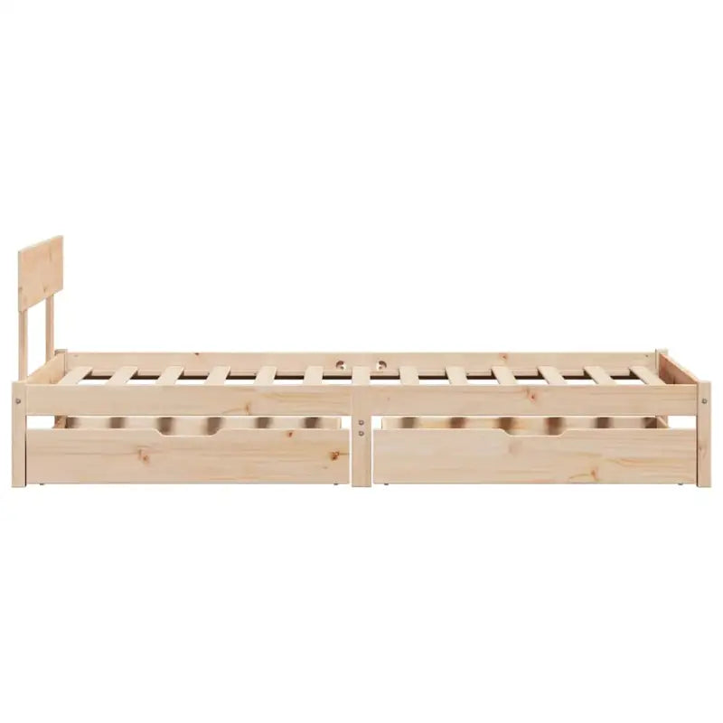 Bedframe van massief grenenhout voor stabiele en duurzame slaapkamer</assistant - Bedden & bedframes