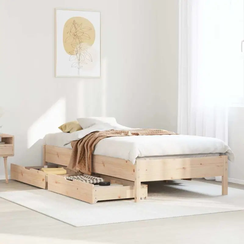 Bedframe van massief grenenhout voor stevige en duurzame slaaprust - Bedden & bedframes