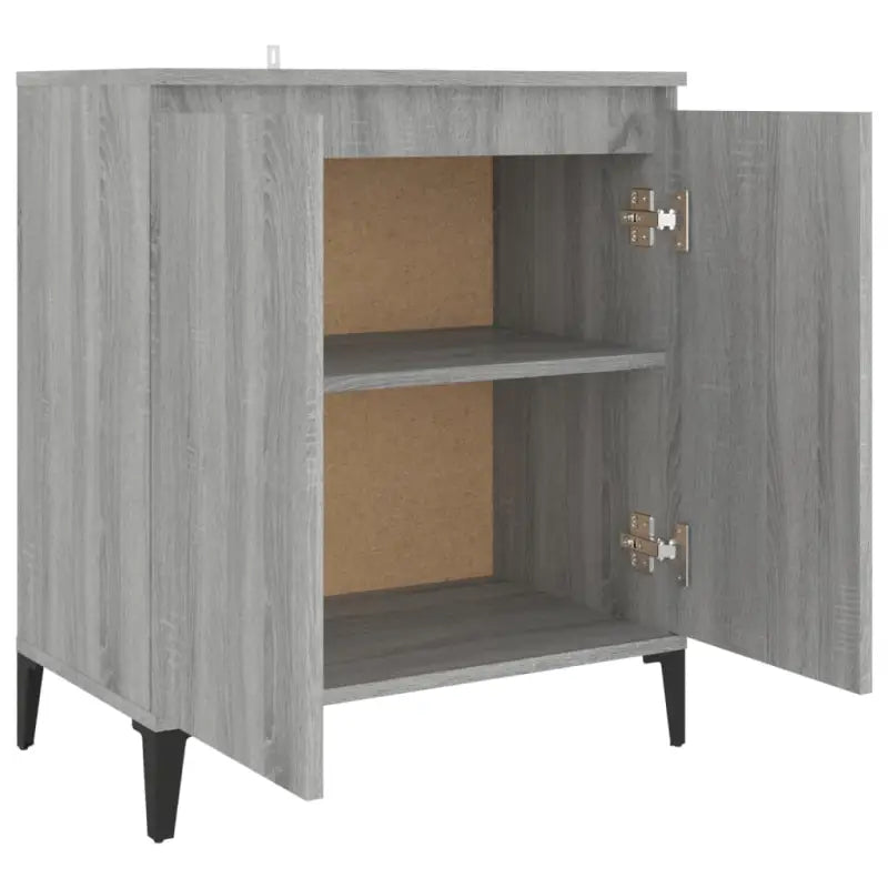 Bewerkt hout grijs Sonoma dressoir met minimalistische charme - Dressoirs & buffetkasten