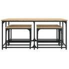 Bewerkt hout salontafels met elkaar passende kleine tafels voor compacte ruimtes - Salontafels