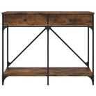 Bijzettafel met bewerkt hout en verstelbare poten voor stijl en stevigheid - Bijzettafels