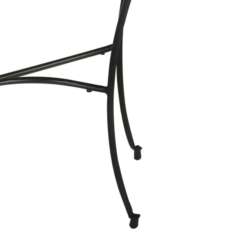 Bijzettafel van massief mangohout met elegant halfrond ontwerp - Bijzettafels