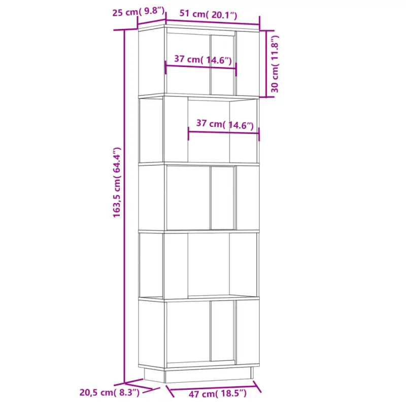 Boekenkast biedt veelzijdigheid in massief grenenhout voor je interieur - Boekenkasten