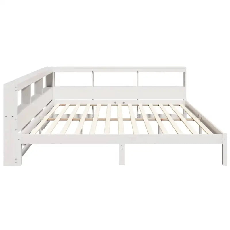 Boekenkastbed in massief grenenhout met handige opbergruimte - Bedden & bedframes