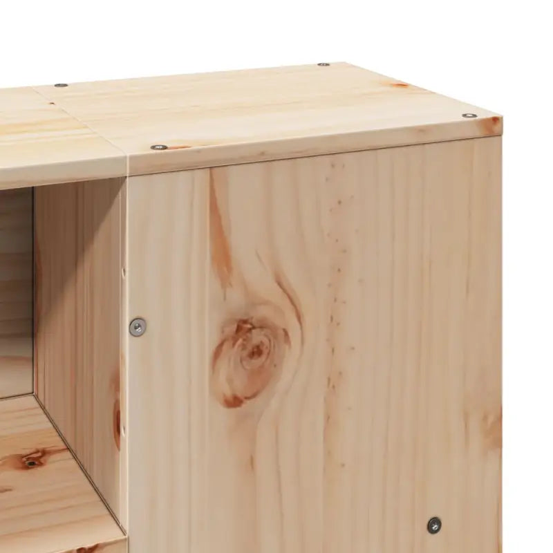 Boekenkastbed in massief grenenhout met ideale totale afmetingen - Bedden & bedframes