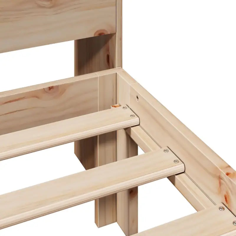 Boekenkastbed in massief grenenhout met praktische totale afmetingen - Bedden & bedframes