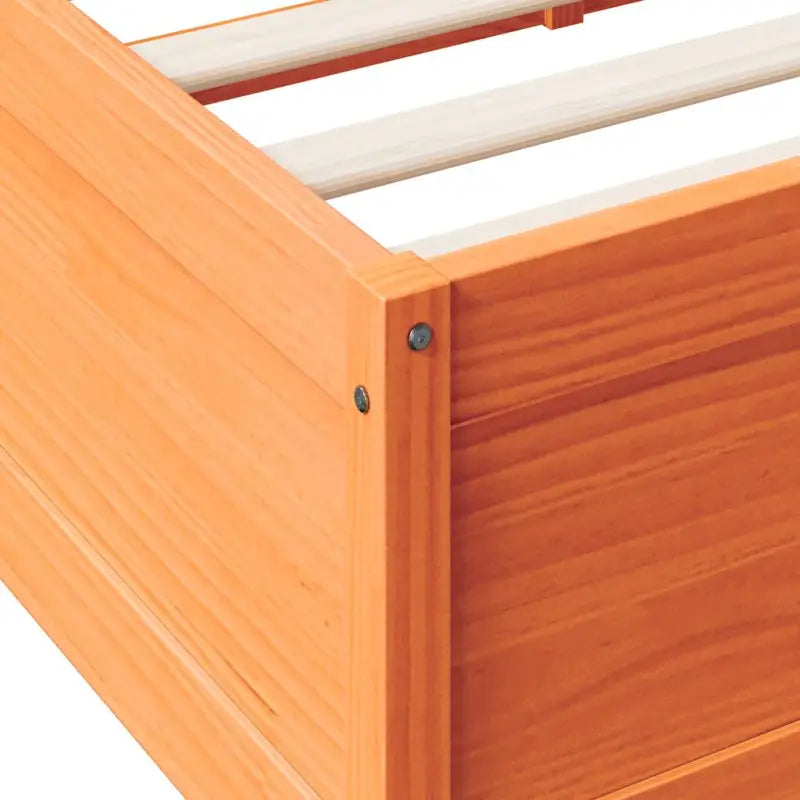 Boekenkastbed in massief grenenhout met uitgebreide totale afmetingen - Bedden & bedframes